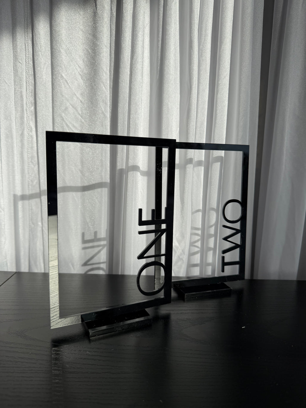 Black Table Numbers