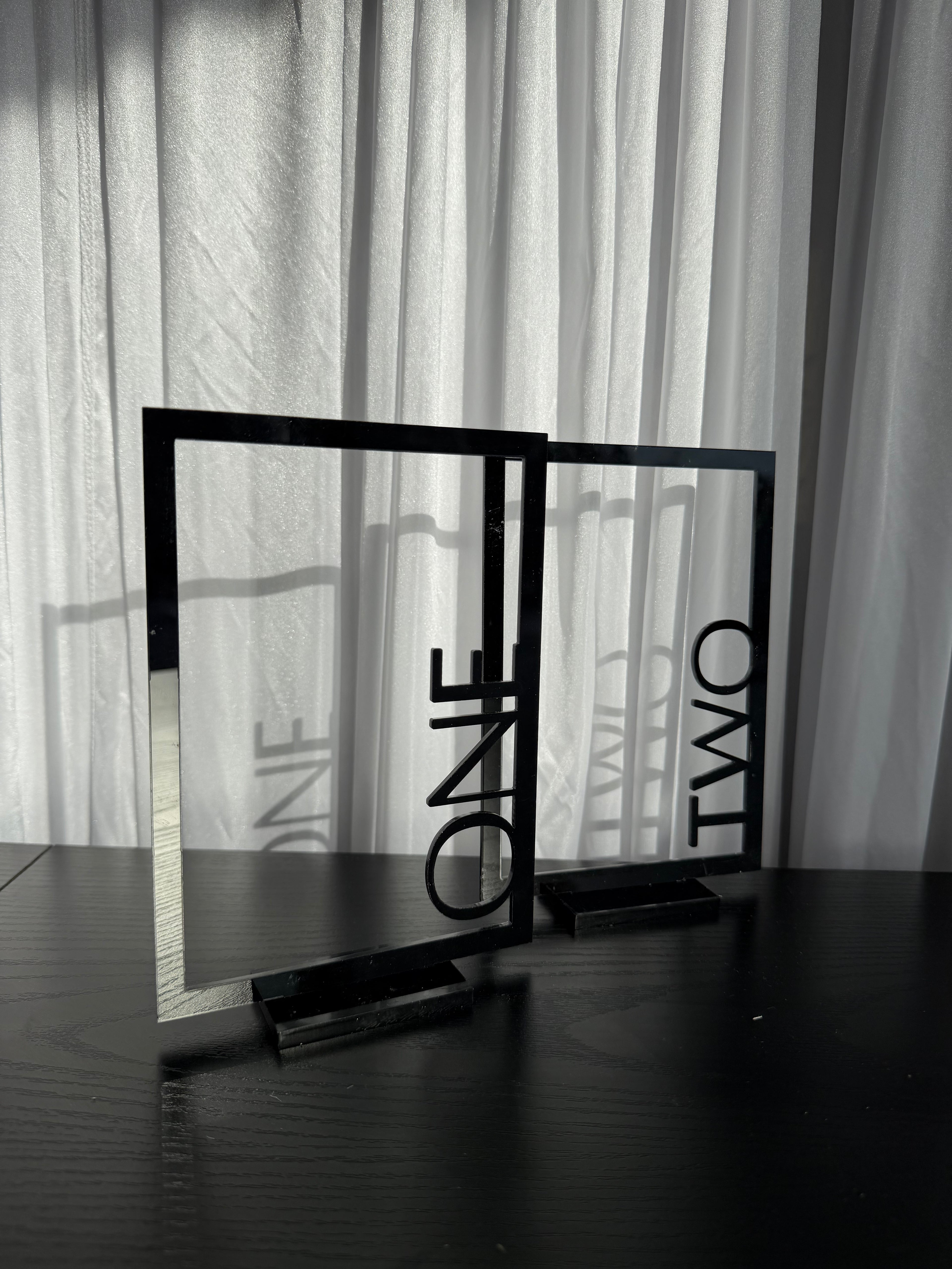 Black Table Numbers
