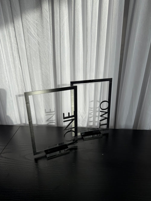 Black Table Numbers